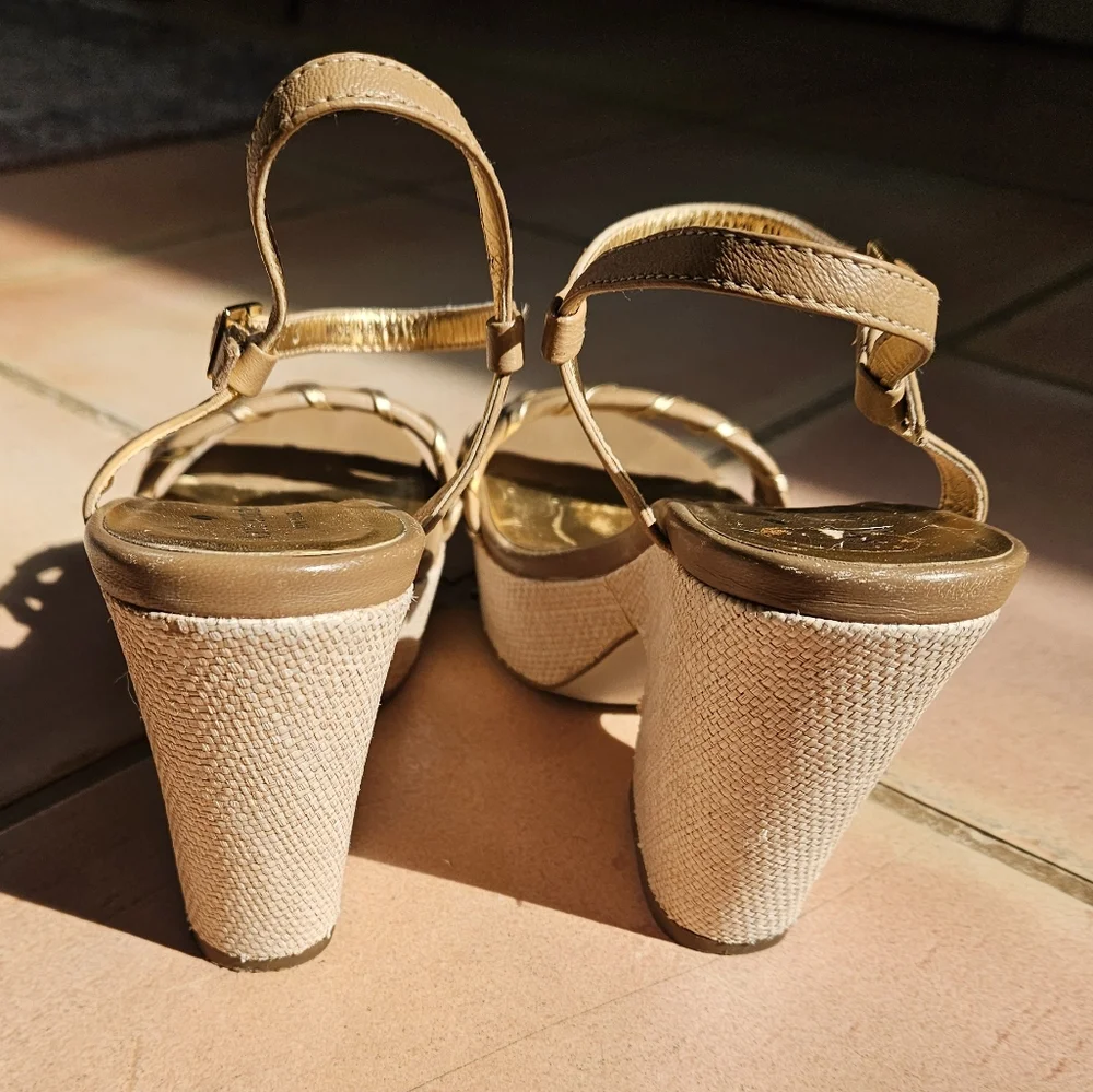 Kate Spade Raffia Platform Sandals